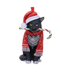 Vánoční ozdoba - Candy Cane Cat