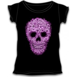 Dámské tričko - Pink Skull