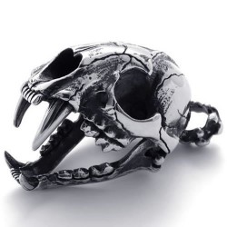 Ocelový přívěsek - Šavlozubý tygr