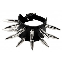 Kožený náramek s hroty