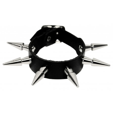 Kožený náramek  s hroty