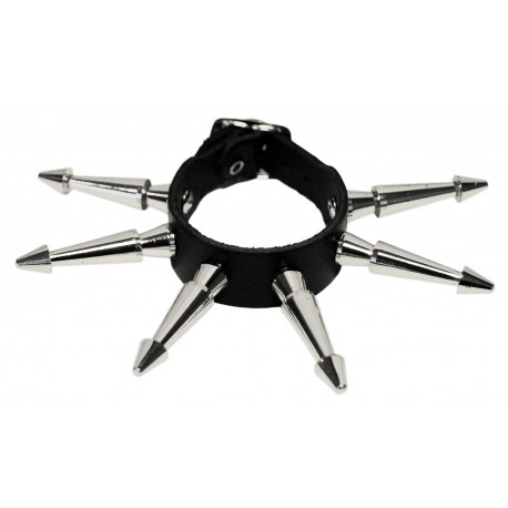 Kožený náramek  s hroty