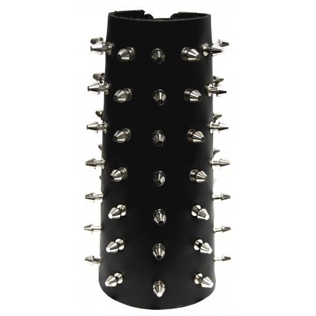 Kožený náramek  s hroty