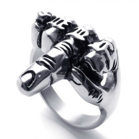 Prsten z chirurgické oceli - Fuck