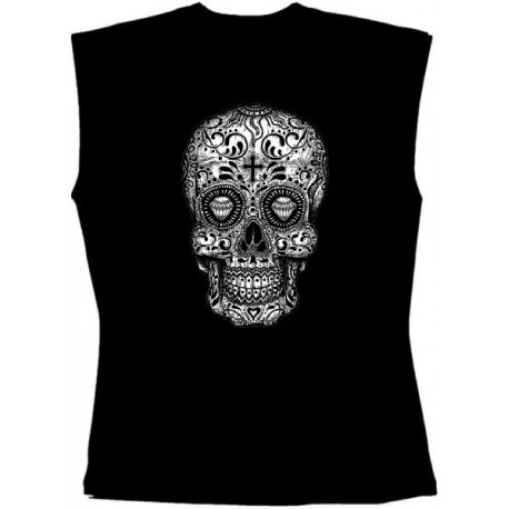 Pánské tričko bez rukávů - Sugar Skull