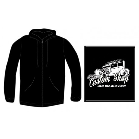 Pánská mikina se zipem - Custom Shop