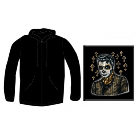 Pánská mikina se zipem - Greaser Day Of The Dead