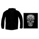 Pánská mikina se zipem - Sugar Skull