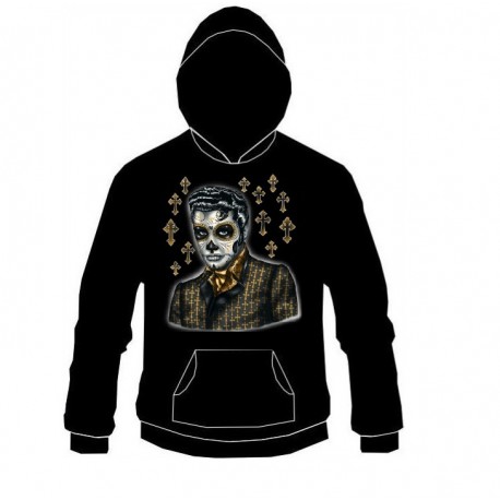 Pánská mikina s kapucí - Greaser Day Of The Dead