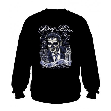 Pánská mikina bez kapuce - Long Live Rock And Roll