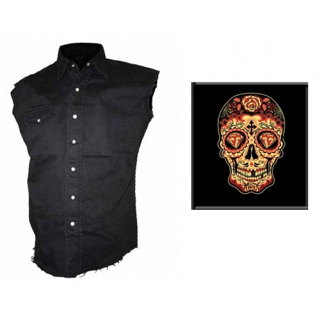 Pánská košile s potiskem - Day Of The Dead Sugar Skull