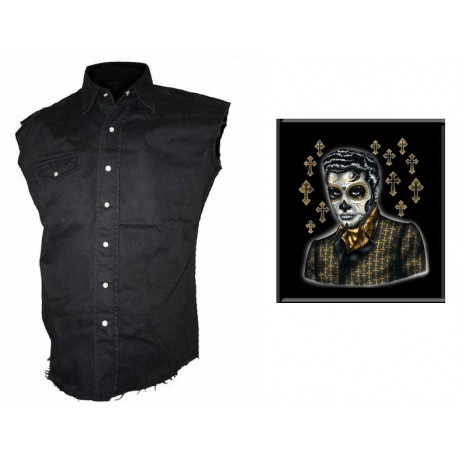 Pánská košile s potiskem - Greaser Day Of The Dead