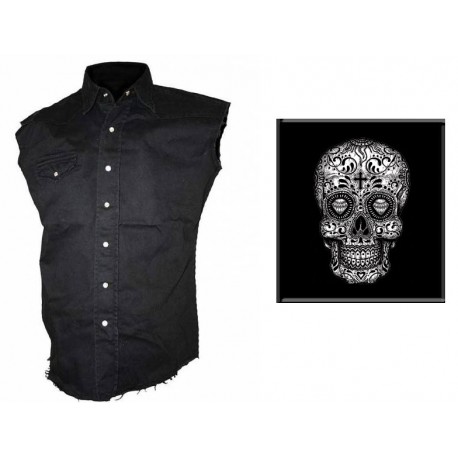 Pánská košile s potiskem - Sugar Skull