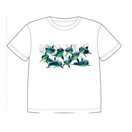 Dětské dobravující se tričko - Dolphins
