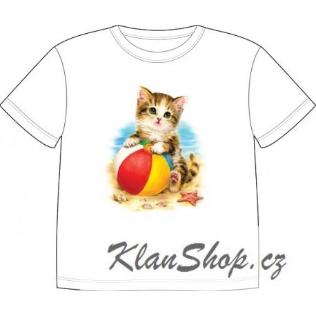 Dětské tričko s potiskem zvířat - Malé kotě