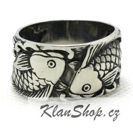 Prsten z chirurgické oceli - Ryby