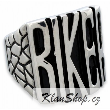 Prsten z chirurgické oceli - Biker