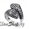 Prsten z chirurgické oceli - Hadi